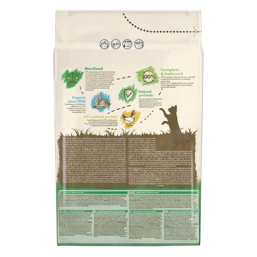 Purina Cat Chow Chat Stérilisé Poulet 3 Kg – Image 2