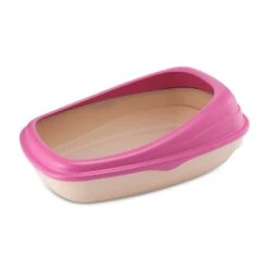 Beco Pets Bac à Litière Pour Chat Rose 16 X 50 Cm - Destockage