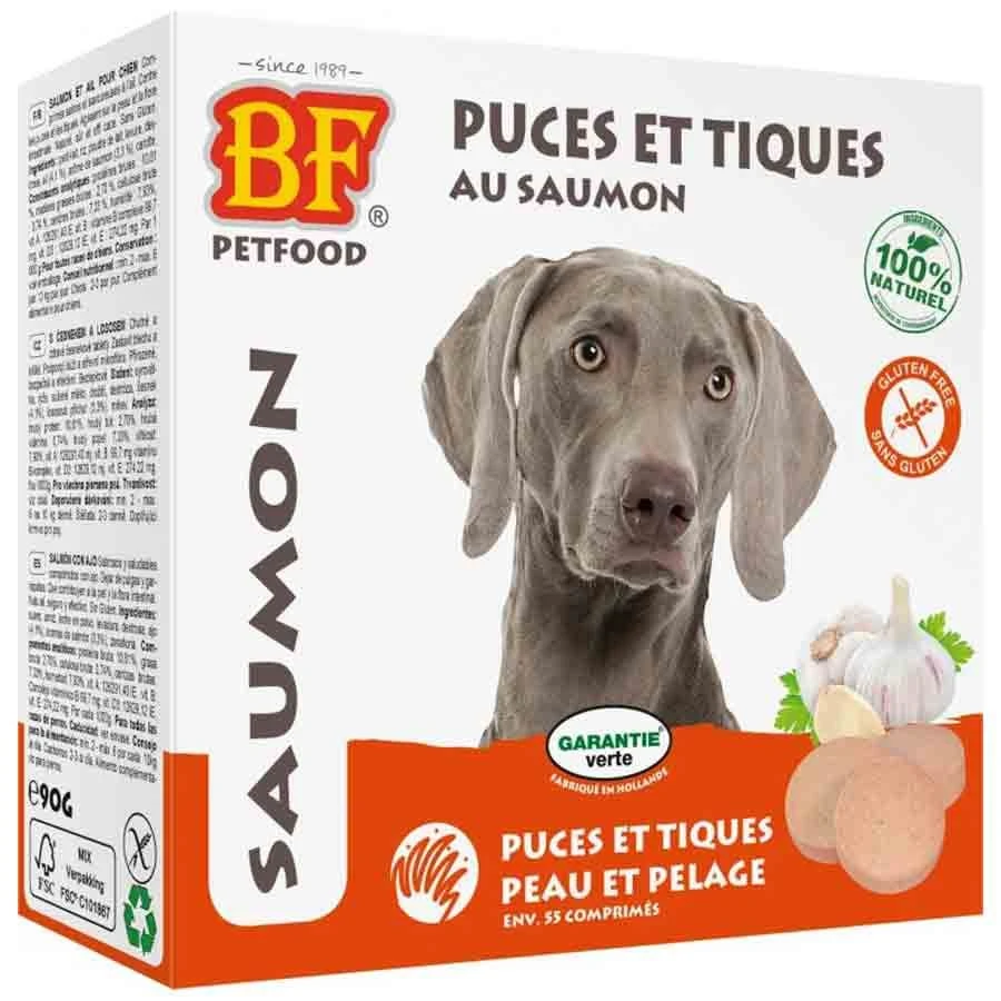 Biofood Chien Anti Puces Saumon 55 Cps