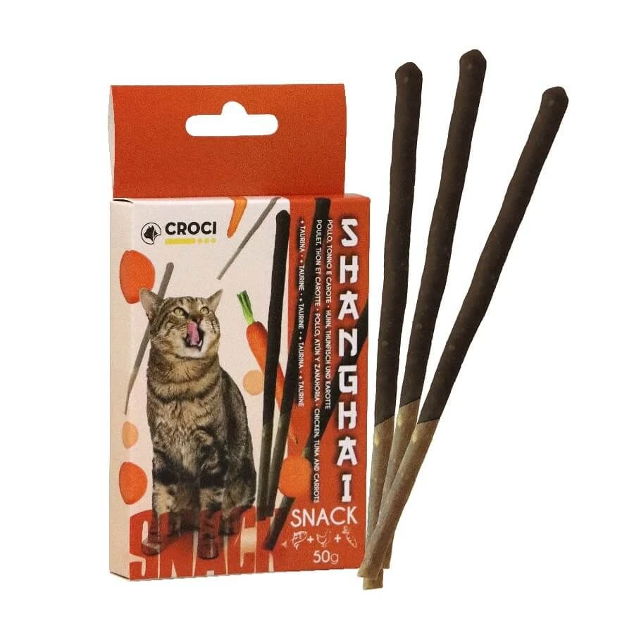 Croci Bâtonnets Chat Poulet Thon Carotte 50 G - Destockage