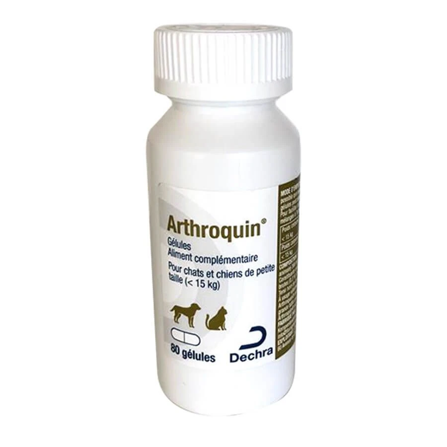 Dechra Arthroquin Petit Chien Chat 300 Mg 80 Gélules