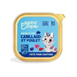 Edgard & Cooper Cabillaud & Poulet Chaton 16 X 85 G
