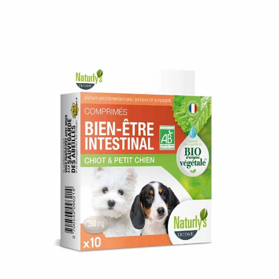 Naturlys Bien-ĂȘtre Intestinal Bio Chiot Et Petit Chien 10 Cps