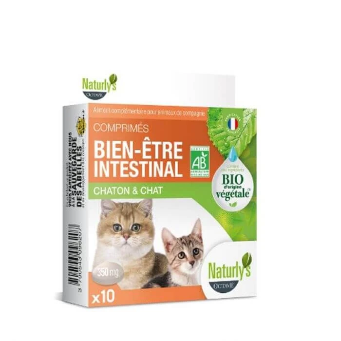 Naturlys Bien-ĂȘtre Intestinal Bio Chaton Et Chat 10 Cps