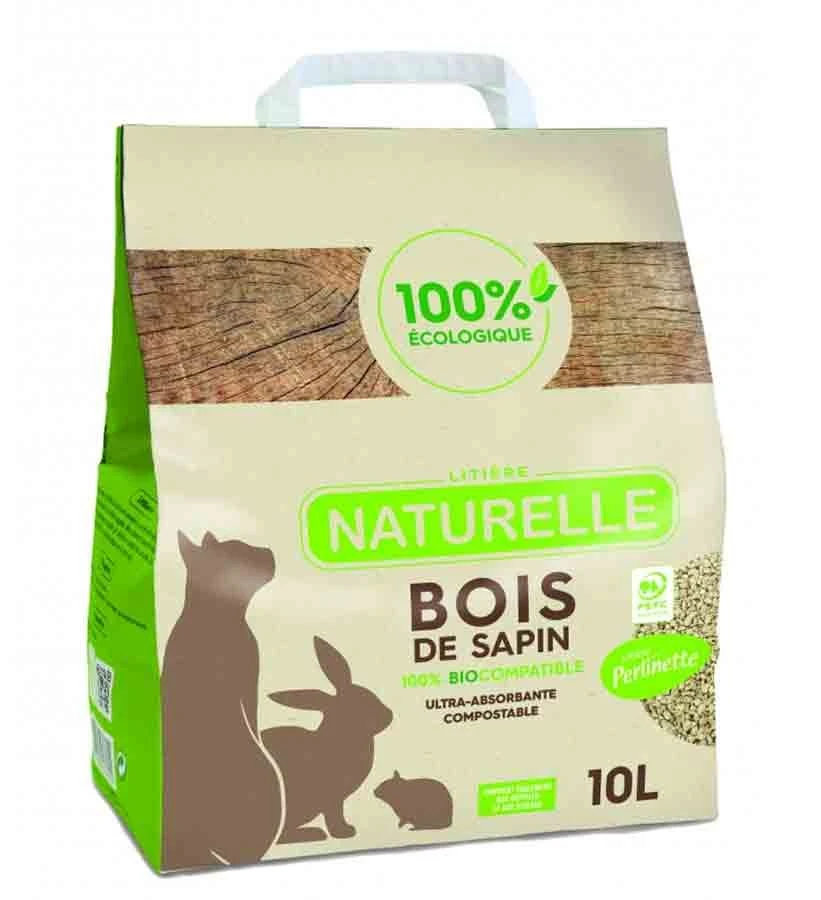 Perlinette Litière Bois De Sapin 3,4 Kg / 10 L