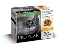 Purina Proplan Chat Sterilised Nutrisavour Poulet 10 Pochons 85 G