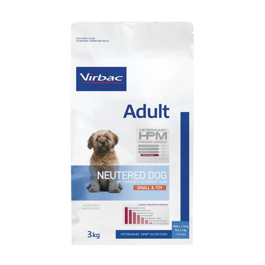 Virbac Veterinary HPM Adult Neutered Small & Toy Dog 3 Kg