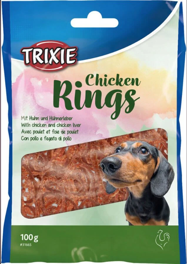 Trixie Friandises Chicken Rings Pour Chien 100 G