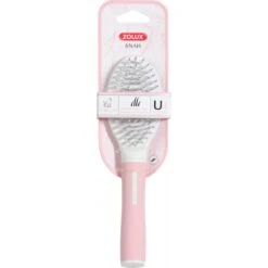 Zolux Anah Brosse Bi-matière Rose Pour Chat